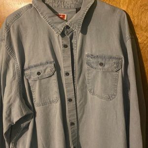 Nice denim Wrangler button up.
